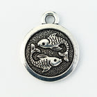 19mm Antique Silver Tierracast Pewter Pisces Charm #CKA219-General Bead