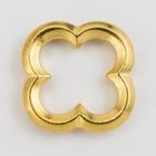 22mm Antique Gold Tierracast Pewter Quatrefoil Link (10 Pcs) #CKA425-General Bead