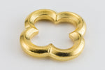 22mm Antique Gold Tierracast Pewter Quatrefoil Link (10 Pcs) #CKA425-General Bead