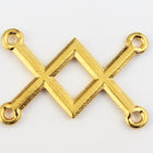 28mm Gold Tierracast Pewter Criss-Cross Link #CKA452-General Bead