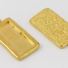 31mm Gold Tierracast Simple Rectangle Drop Frame #CK589-General Bead