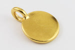 17mm Gold Tierracast Blank Charm #CK618-General Bead