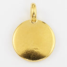 17mm Gold Tierracast Blank Charm #CK618-General Bead