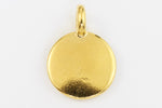 17mm Gold Tierracast Blank Charm #CK618-General Bead