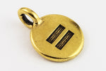 17mm Antique Gold Tierracast Equality Charm #CK619-General Bead