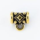 8mm Antique Gold TierraCast Pewter Noble Bail (20 Pcs) #CK663-General Bead