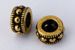 4mm Antique Gold TierraCast Rococo Round Heishi (50 Pcs) #CK769-General Bead