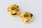 7mm Bright Gold TierraCast Nugget Heishi (50 Pcs) #CK777-General Bead