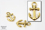 20mm x 12mm Antique Gold TierraCast Pewter Anchor Charm #CK007