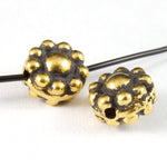 7mm Antique Gold Tierracast Flower Bead #CKB126-General Bead