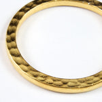 25mm Antique Gold Tierracast Hammered Round Link-General Bead