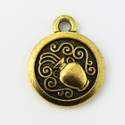 19mm Antique Gold Tierracast Pewter Aquarius Charm #CKB218-General Bead