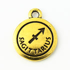 19mm Antique Gold Tierracast Pewter Sagittarius Charm #CKB228-General Bead