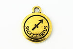 19mm Antique Gold Tierracast Pewter Sagittarius Charm #CKB228-General Bead