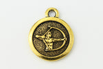 19mm Antique Gold Tierracast Pewter Sagittarius Charm #CKB228-General Bead