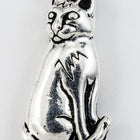 22mm Antique Silver Tierracast Pewter Sitting Cat Charm #CKB368-General Bead