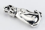 22mm Antique Silver Tierracast Pewter Sitting Cat Charm #CKB368-General Bead