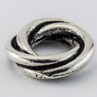 8mm Antique Silver Tierracast Twisted Spacer Bead (35 Pieces) #CKB265-General Bead