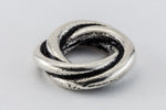 8mm Antique Silver Tierracast Twisted Spacer Bead (35 Pieces) #CKB265-General Bead