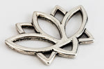19mm Antique Silver Tierracast Pewter Open Lotus Link (10 Pcs) #CKB412-General Bead