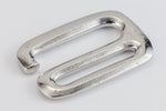 3/4" Rhodium Tierracast E Hook Clasp #CKB415-General Bead