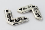 19mm Antique Silver Tierracast Pewter Ethnic "V" Link #CKB450-General Bead