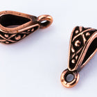 13mm Antique Copper TierraCast Pewter Legend Bail (20 Pcs) #CK688-General Bead
