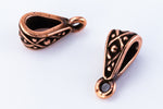 13mm Antique Copper TierraCast Pewter Legend Bail (20 Pcs) #CK688-General Bead