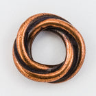 8mm Antique Copper Tierracast Twisted Spacer Bead (35 Pieces) #CKD265-General Bead