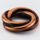 8mm Antique Copper Tierracast Twisted Spacer Bead (35 Pieces) #CKD265-General Bead