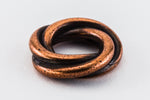 8mm Antique Copper Tierracast Twisted Spacer Bead (35 Pieces) #CKD265-General Bead