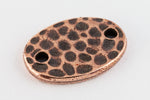 13mm Antique Copper Tierracast Hammered Oval Link #CKD429-General Bead