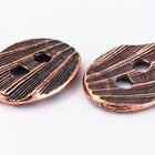 17mm Antique Copper TierraCast Oval Shell Button (20 Pcs) #CK631-General Bead