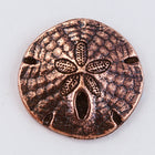 17mm Antique Copper TierraCast Sand Dollar Button (15 Pcs) #CK644-General Bead