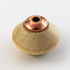 6mm Antique Copper Tierracast Pewter Bead Aligner for 2mm Hole #CKE322-General Bead