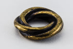 8mm Antique Brass Tierracast Twisted Spacer Bead (35 Pieces) #CKE265-General Bead