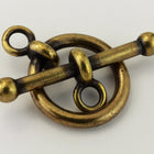3/4" Antique Brass Tierracast Pewter Anna Clasp (10 Sets) #CK555-General Bead