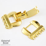 34mm Gold Tone Fold-Over Clasp Set #CLA082-General Bead