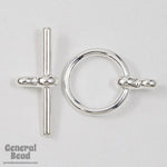 11mm Silver Simple Toggle Clasp #CLB031-General Bead