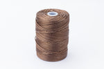 Brown C-Lon 0.9mm Bonded Nylon Heavy Bead Cord-General Bead