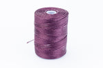 Eggplant C-Lon 0.5mm Bonded Nylon Bead Cord-General Bead