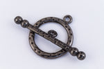 21mm x 36mm Gunmetal Toggle Clasp #CLC193-General Bead