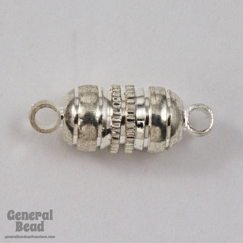 6mm x 12mm Silver Magnetic Clasp #CLL044-General Bead