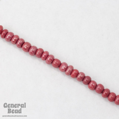 5/0 Luster Brick Red Czech Seed Bead (40 Gm) #CSA060-General Bead