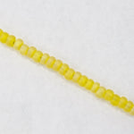 6/0 Matte Transparent Yellow AB Czech Seed Bead (1/2 Kilo) Preciosa #81010M