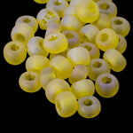 11/0 Matte Transparent Yellow AB Czech Seed Bead (1/2 Kilo) Preciosa #81010M