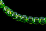 8/0 Transparent Luster Peridot Czech Seed Bead (1/2 Kilo) #BL618