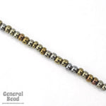 6/0 Metallic Brown Iris Seed Bead (20 Gm, 1/2 Kilo) #CSB090-General Bead