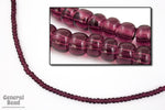 6/0 Transparent Amethyst Seed Bead (40 Gm, 1/2 Kilo) #CSB107-General Bead