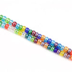 10/0 Luster Transparent Multi-Color Mix Czech Seed Bead (1/2 Kilo) #BL422